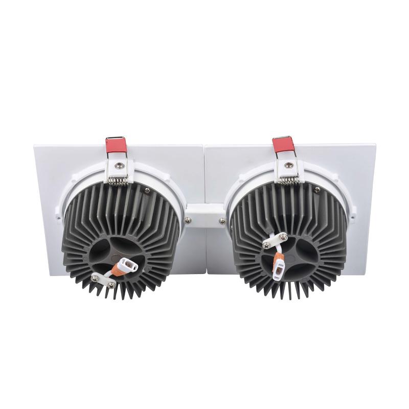 Image of Rectangular 20W Double COB LED Downlight New Madison Cutout 205x90mm