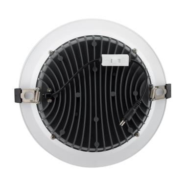 Image of Aero LED IP44 White Round Downlight Ø200mm Cut Out Microprismatic