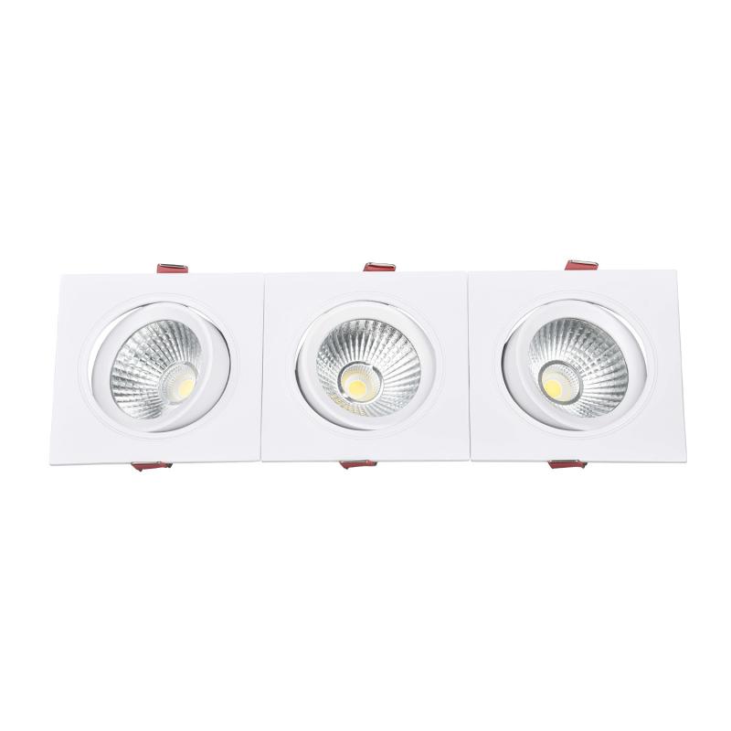 Image of Rectangular 30W Triple COB LED Downlight New Madison Cutout 315x95mm