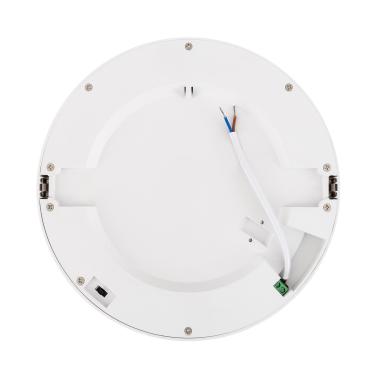 Image of Round 22W LED Flush Ceiling Light Adjustable Cutout 60-160mm