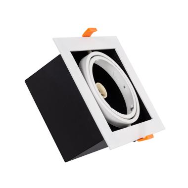 Image of Square Adjustable Downlight Kardan Cutout 165x165mm with 15W AR111 LED Bulb