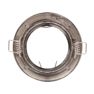 Image of Round Tilting Downlight Bezel Cutout 72mm for a GU10/GU5.3 LED Bulb - Satin Chrome