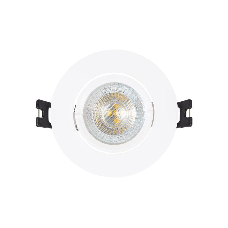 Image of Round Tilting Downlight Bezel Cutout 70mm for a GU10/GU5.3 LED Bulb