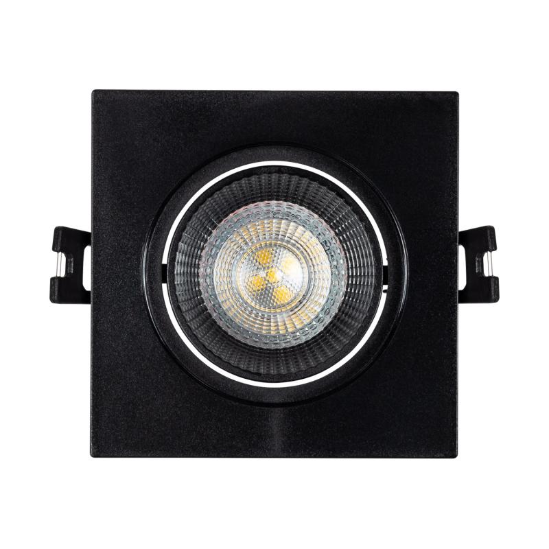 Image of Square Tilting Downlight Bezel Cutout 80 mm for a GU10/GU5.3 LED Bulb