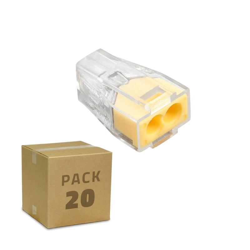 Image of Pack 20 Quick Connectors 2 Inputs for Cable 0.75-2.5mm²