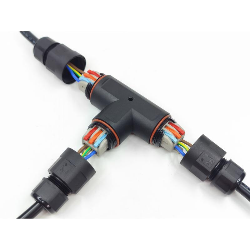 Image of Cable Connector 3 Contacts Type T with Quick Connector 0.5-2.5mm² IP68