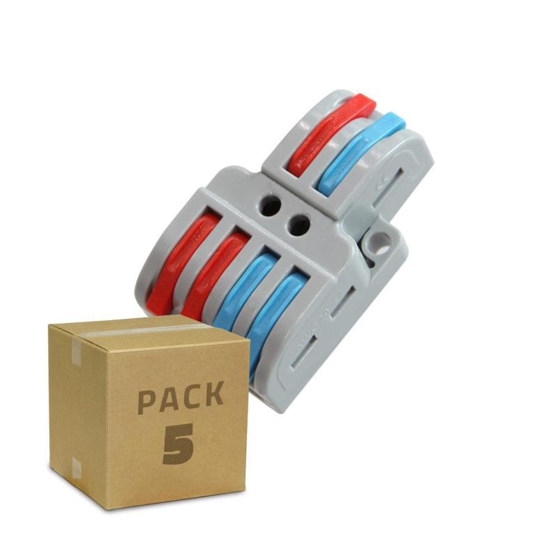 Image of Pack 5 Quick Connectors 4 Inputs 2 Outputs SPL-42 for Cable 0.08-4mm²