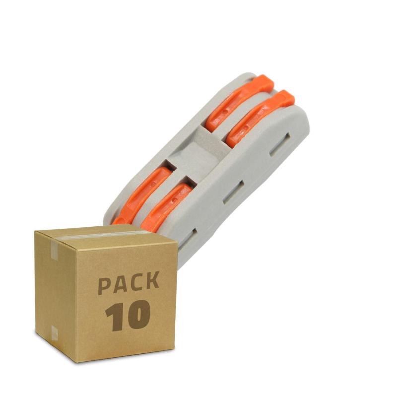 Image of Pack 10 Quick Connectors 2 Inputs 2 Outputs SPL-2 for Electrical Cable of 0.08-4mm