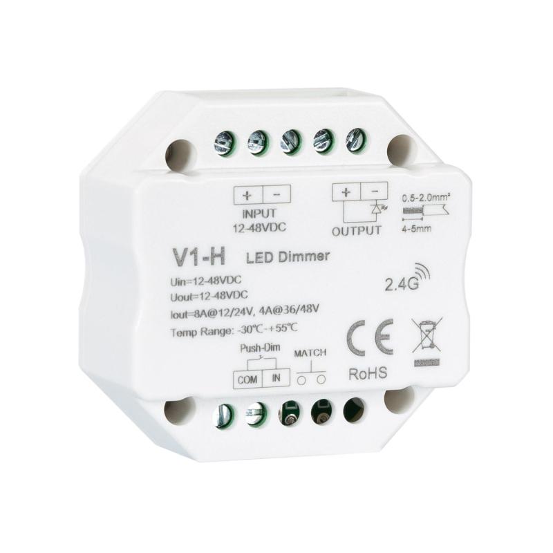 Image of RF Dimmer 12/48V for Single-Colour LED Strip Compatible with Push Button Switch