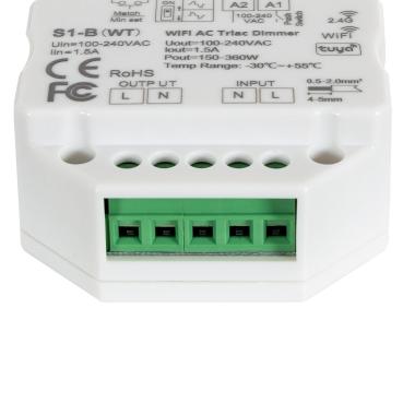 Image of TRIAC LED Dimmer WiFi compatible with Pushbutton