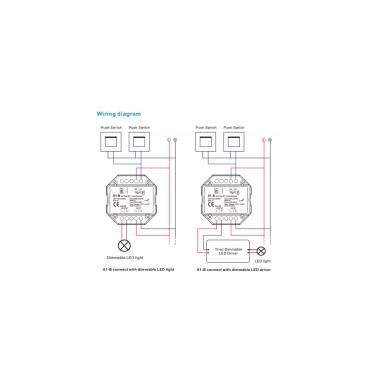Image of TRIAC LED Dimmer RF/Pushbutton