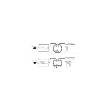 Image of RF Dimmer 12/48V for Single-Colour LED Strip Compatible with Push Button Switch
