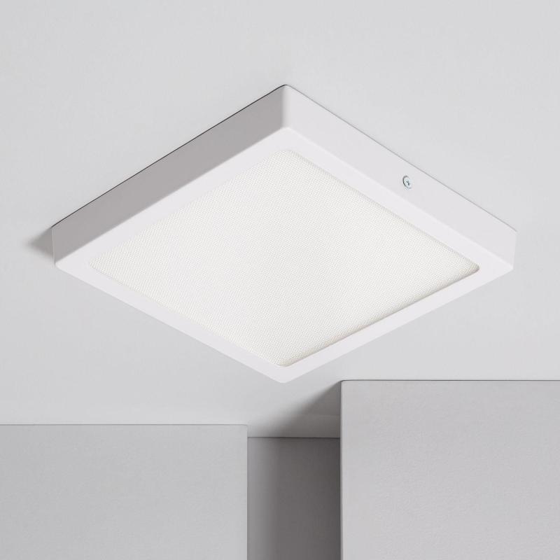 Image of 18W Square Selectable LED Flush Ceiling Light RA90 UGR17 Microprismatic 205x205 mm