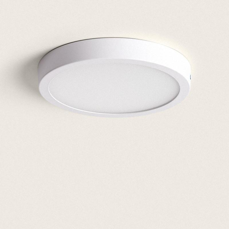 Image of 18W Round Selectable LED Flush Ceiling Light RA90 UGR17 Microprismatic D205 mm