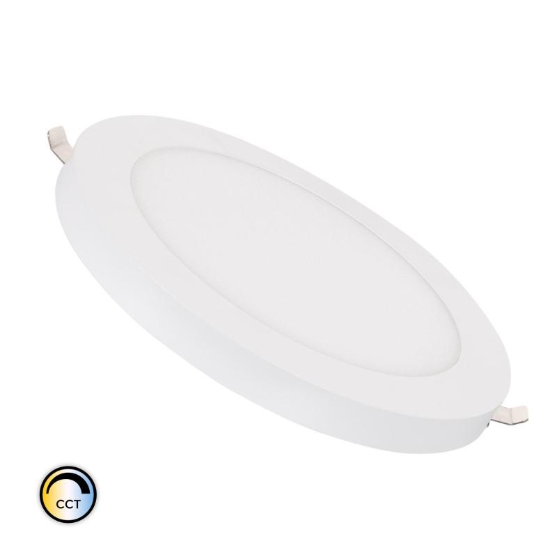 Image of Slim Surface Round 18W Colour Selectable LED Downlight Cutout 75-210mm