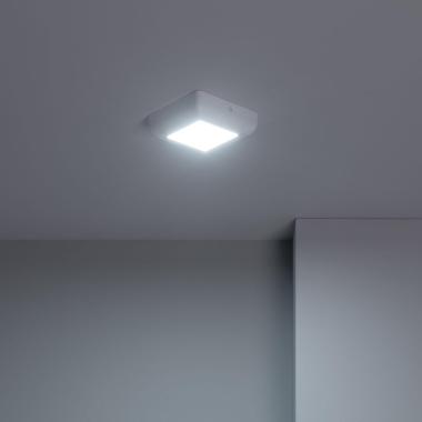 Image of 6W Square LED Flush Ceiling Light 122x122 mm