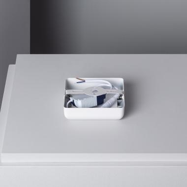 Image of 6W Square LED Flush Ceiling Light 122x122 mm