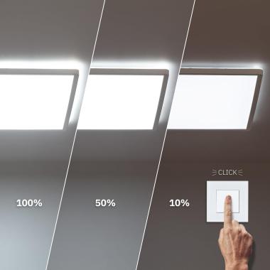 Image of 24W SwitchDimm 420x420mm Square Dimmable LED Surface Panel Double Sided