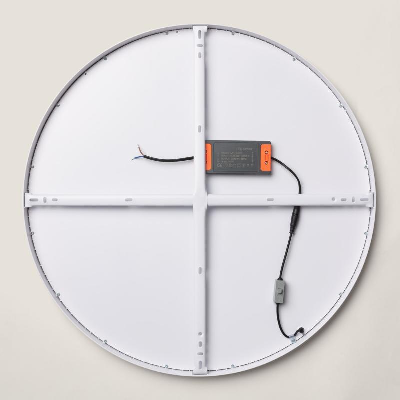 Image of Round 48W Selectable LED Flush Ceiling Light 600 mm