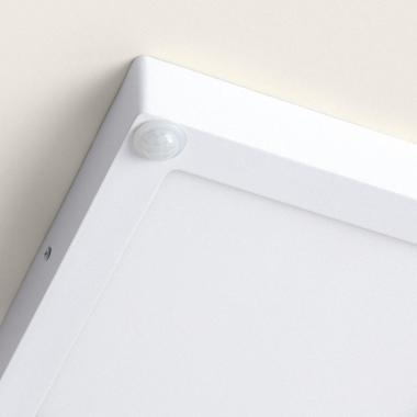 Image of 18W Square LED Flush Ceiling Light with PIR Motion Sensor 225x225 mm