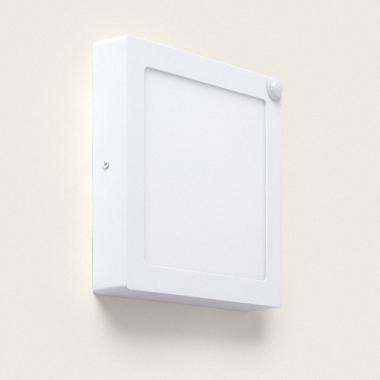 Image of 18W Square LED Flush Ceiling Light with PIR Motion Sensor 225x225 mm