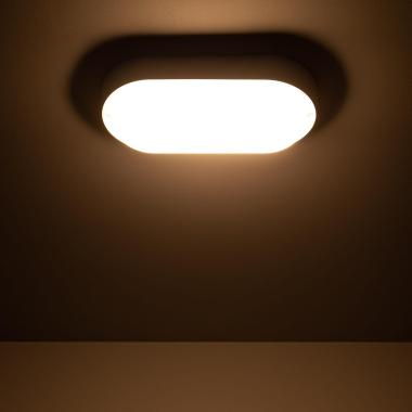 Image of Hublot Oval 25W LED Outdoor Flush Ceiling Light