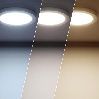Image of Plate Round 22W Colour Selectable LED Flush Ceiling Light