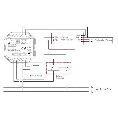 Image of 1-10V LED Dimmer Switch Wireless