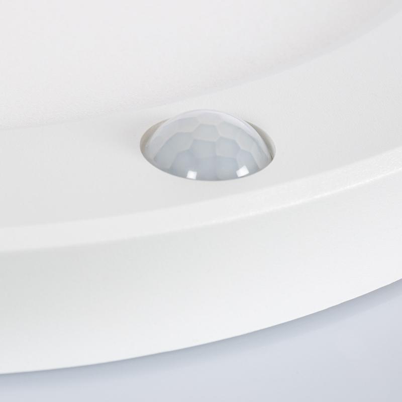 Image of 18W Round Selectable LED Flush Ceiling Light Adjustable Cutout D75-205 mm PIR Sensor