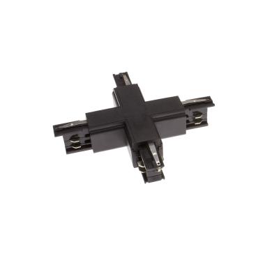 Image of Three Circuit Track Light X Shaped Connector