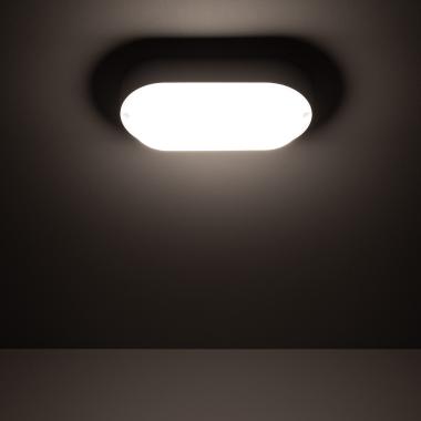 Image of Hublot Oval 15W LED Outdoor Flush Ceiling Light IP65