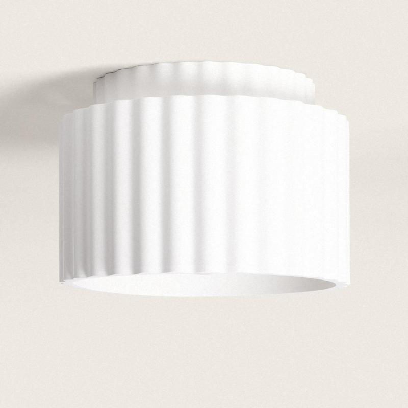 Image of Edit Colum Plaster Flush Ceiling Light