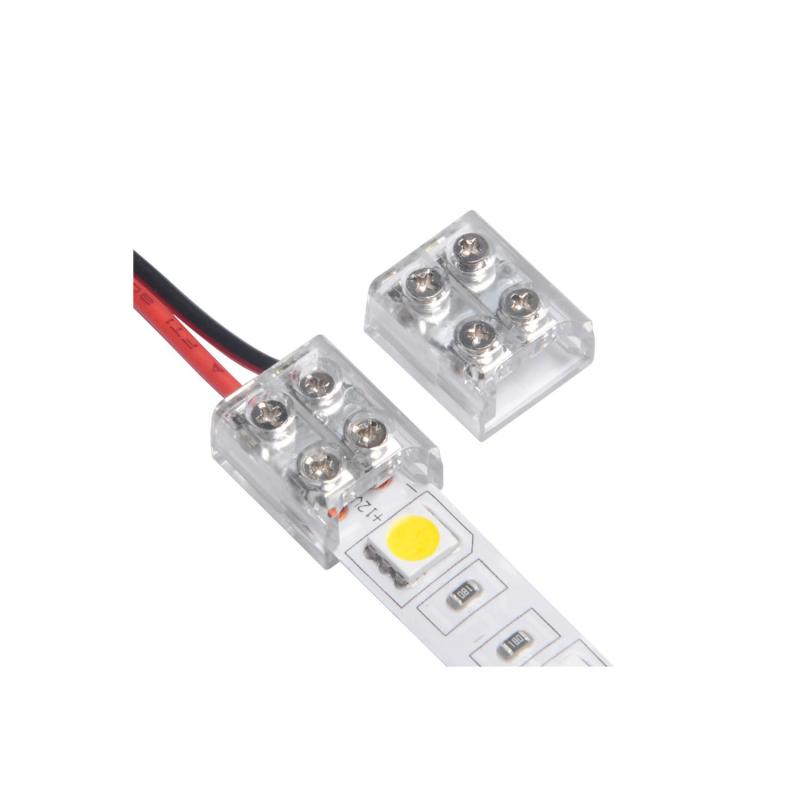 Image of 12/24V DC LED Strip Connector Cable with Screw - 8mm