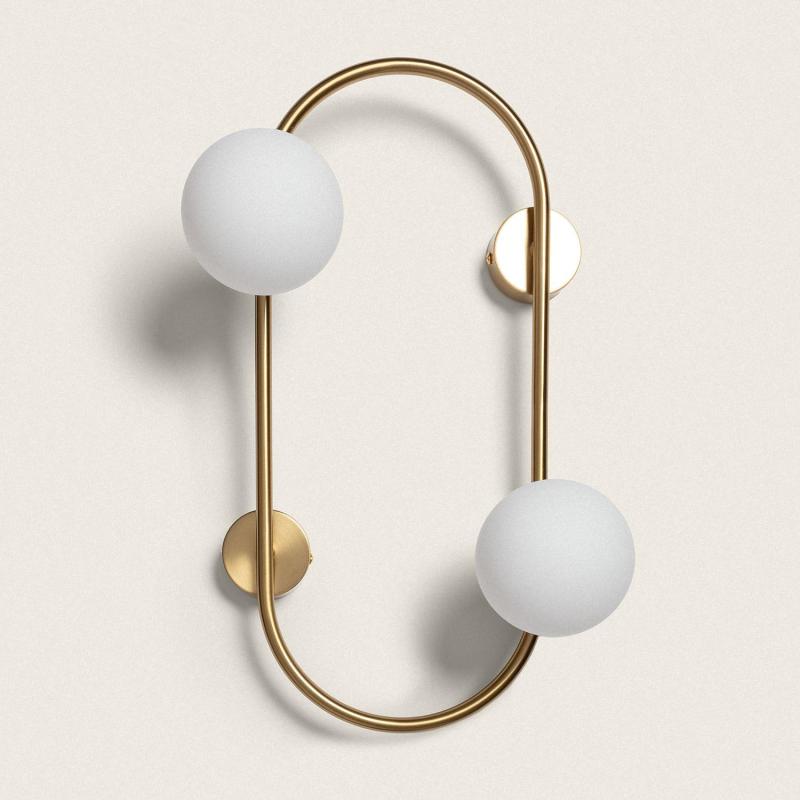 Image of Edit Oto Glass Flush Wall Light