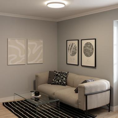 Image of Edit 19W Faina Metal Round LED Flush Light