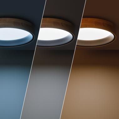 Image of Edit Dari Round 20W Colour LED Flush Ceiling Light