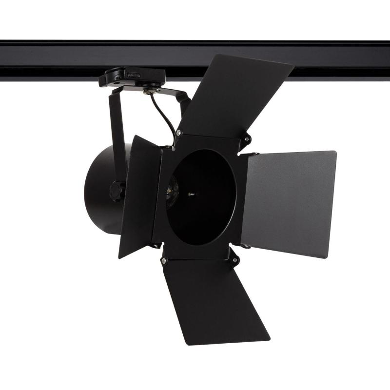 Image of Three Circuit Cinema Track Light Lampholder for E27 PAR30 Bulbs