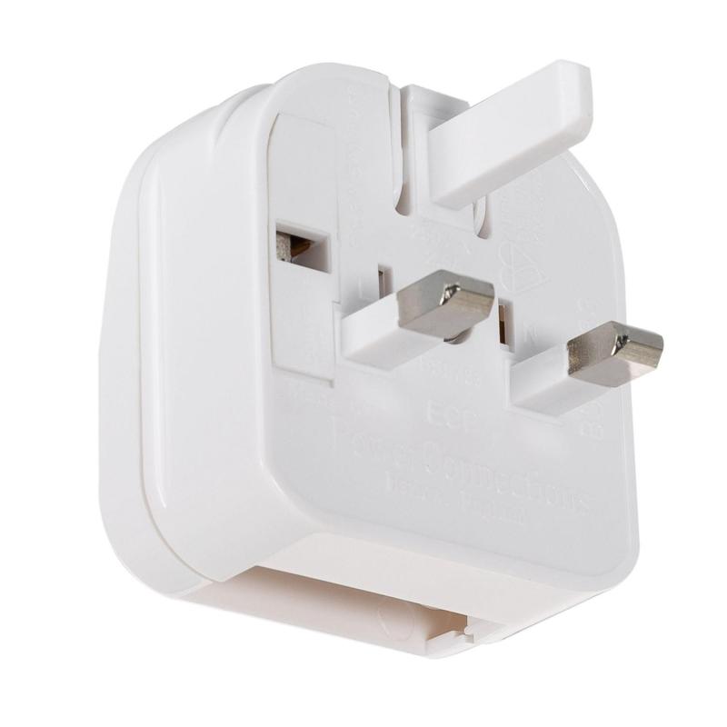 Image of Europe Flat Head Plug to UK Plug Adaptor