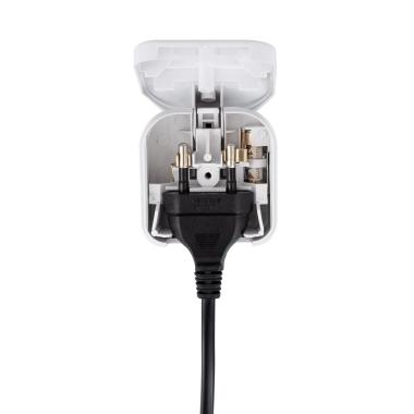Image of Europe Flat Head Plug to UK Plug Adaptor