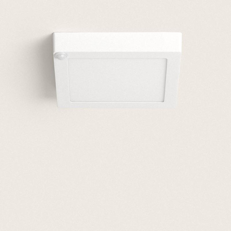 Image of 18W Square LED Flush Ceiling Light with PIR Motion Sensor 225x225 mm