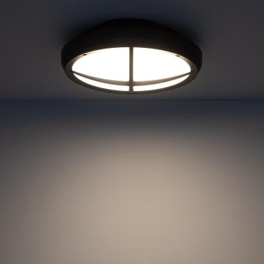 Image of Linus 13.5W LED Round Outdoor Flush Ceiling Light