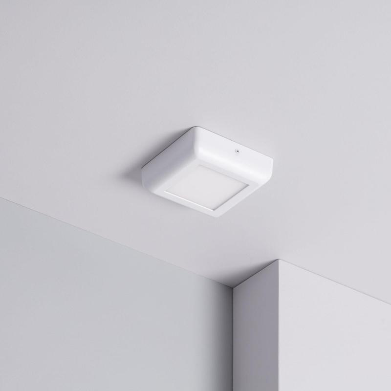 Image of 6W Square LED Flush Ceiling Light 122x122 mm