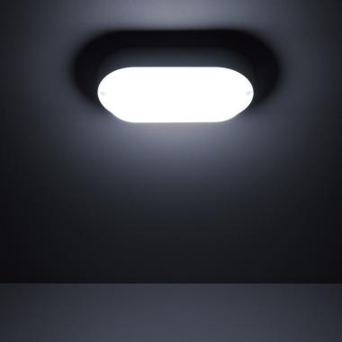 Image of Hublot Oval 15W LED Outdoor Flush Ceiling Light IP65