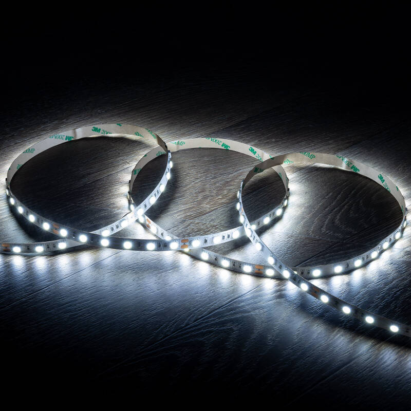 Image of 5m Daylight 24V DC LED Strip 60LED/m 10mm Wide Cut at every 10cm