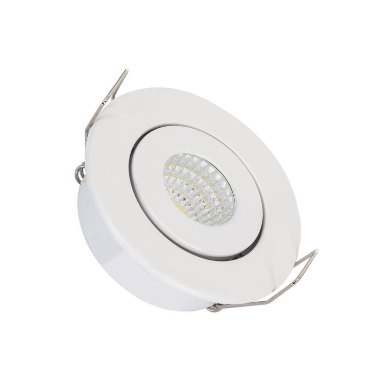 Image of Round 1W COB LED Adjustable Downlight Cutout 45mm