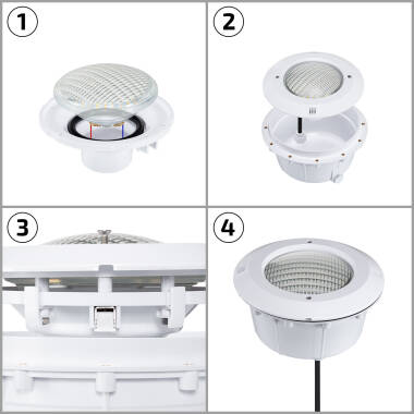 Image of Submersible 12V AC PAR56 RGB 35W LED Pool Bulb IP68 Glass with Remote Control