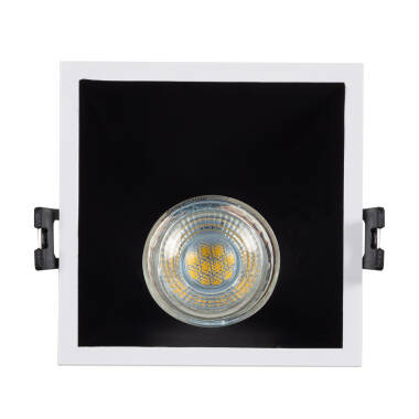 Image of 45º Square Downlight Bezel Low UGR Cutout 85x85mm for a GU10/GU5.3 LED Bulb