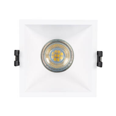 Image of Square Downlight Bezel Low UGR Cutout 85x85mm for a GU10 LED Bulb