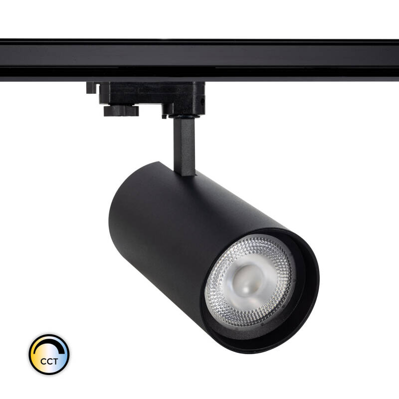 Image of Three Circuit 30W Colour Selectable CCT LED Track Light New d'Angelo Concave Optic 15º LIFUD