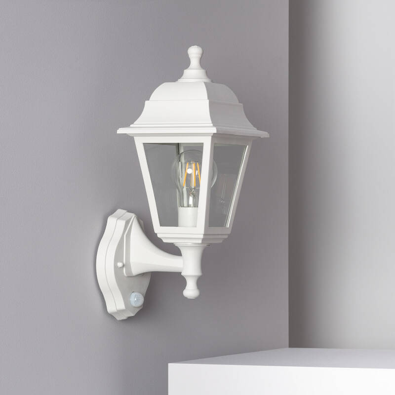 Image of Edit Coastal Sennen Outdoor Lantern Wall Light with PIR Sensor